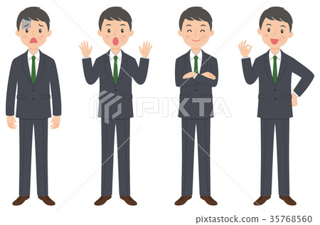 Middle-aged suit 4 35768560
