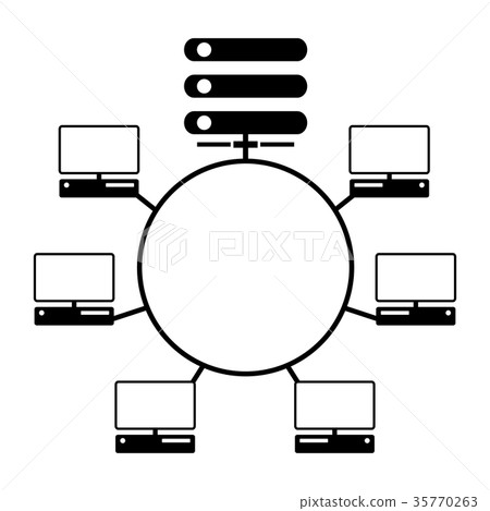 computer network diagram icon computer network diagram icon 35770263