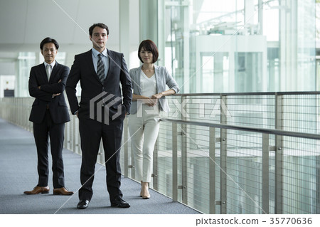 Global Business Scene _ Looking at Camera 35770636