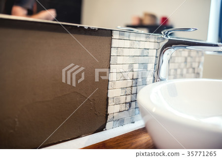 mosaic tiles and cement adhesive in bathroom mosaic tiles and cement adhesive in bathroom 35771265