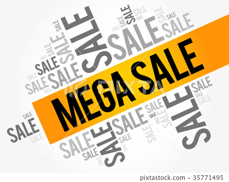 MEGA SALE words cloud MEGA SALE words cloud 35771495