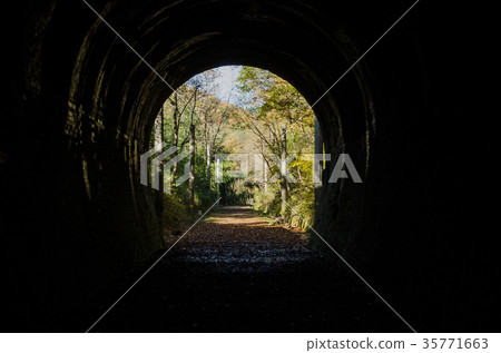 前JNR Shinonoi線被遺棄的路線Urushikubo隧道 前JNR Shinonoi線被遺棄的路線Urushikubo隧道 35771663