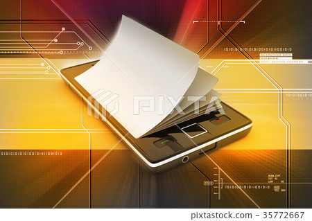 A smart phone in the paper A smart phone in the paper 35772667