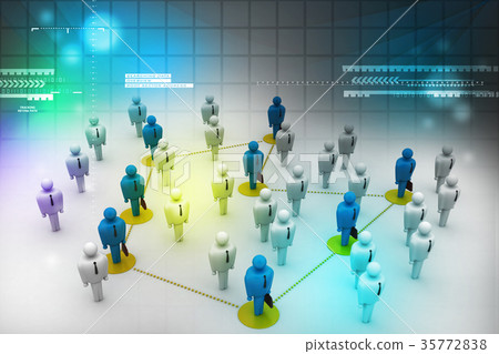 Networking people - Stock Illustration [35772838] - PIXTA