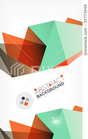 Triangle design business template with lights 35773049