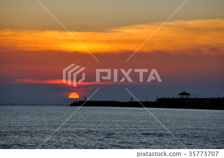 台灣,中華台北,台灣景點,地標,新北市,淡水區,海邊,海岸,北海岸,北部海岸,夜晚,漁人碼頭,碼頭, 35773707