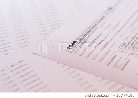 US tax form / taxation concept US tax form / taxation concept 35774193