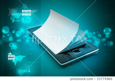 A smart phone in the paper A smart phone in the paper 35774960