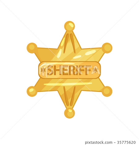 Flat design vector illustration of sheriff s Flat design vector illustration of sheriff s 35775620