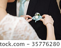 Lovers bride and groom on their wedding 35776280