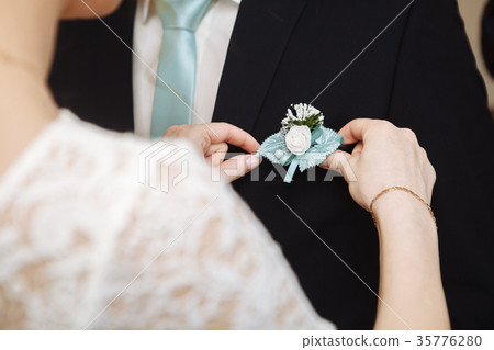 Lovers bride and groom on their wedding 35776280