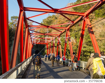 Red bridge in Yoroi Valley 35776636