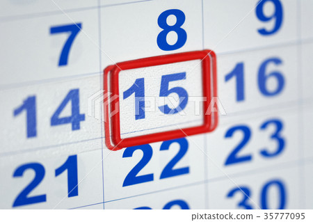 Close up of business calendar 35777095
