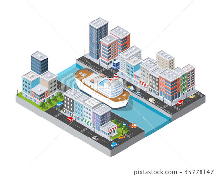 Cruise boat and naval ships Cruise boat and naval ships 35778147