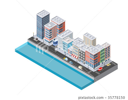Isometric of the modern city Isometric of the modern city 35778150