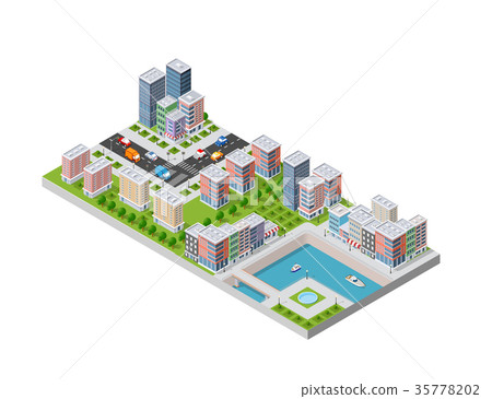 waterfront with a river 35778202