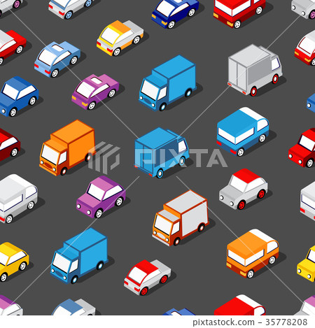 Seamless pattern of cars 35778208