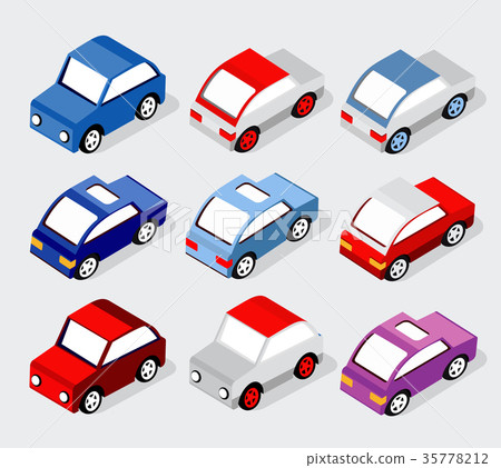 Isometric set cars Isometric set cars 35778212