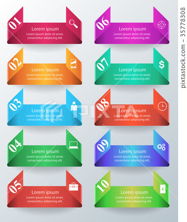 3D infographic design template and marketing icons 3D infographic design template and marketing icons 35778308