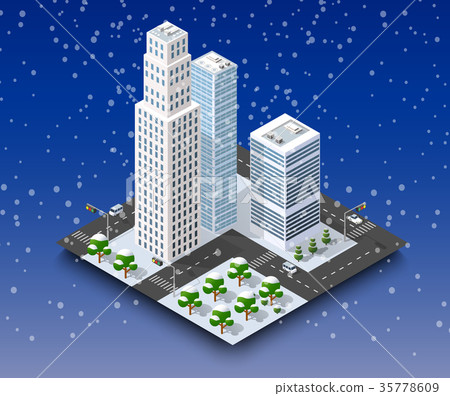 City winter landscape 35778609