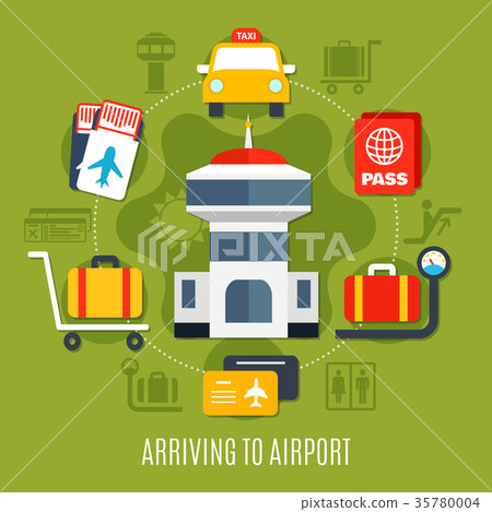 Airport Passenger Service Flat Poster 35780004