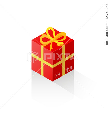 Isometric gift box 35780978
