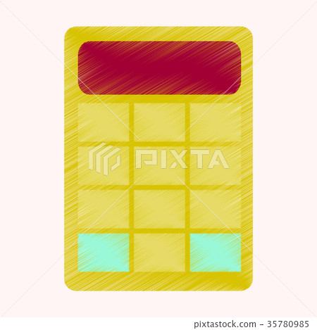 flat shading style icon economy calculator flat shading style icon economy calculator 35780985