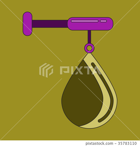 flat icon on stylish background punching bag 35783110