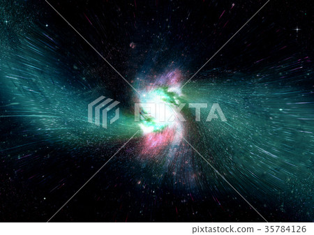 Stars, dust and gas nebula in a far galaxy Stars, dust and gas nebula in a far galaxy 35784126