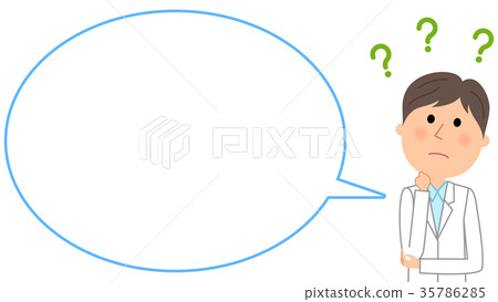 Men in white with doubts Men in white with doubts 35786285