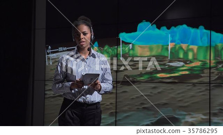 Professional meteorologist speaking about nature 35786295