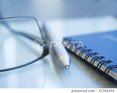 Business image · glasses · notebook 35788340