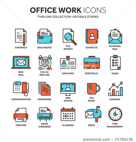 Business and office work. Documents, paperwork 35789136