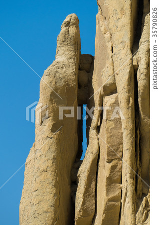 Cliff on the edge of the Ustiurt plateau Cliff on the edge of the Ustiurt plateau 35790826