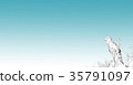 Easy eagle drawing on a branch 35791097