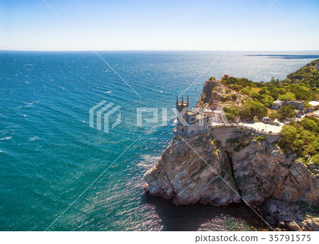 The castle Swallow's Nest on the rock in Crimea 35791575