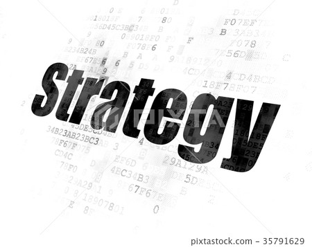 Finance concept: Strategy on Digital background Finance concept: Strategy on Digital background 35791629