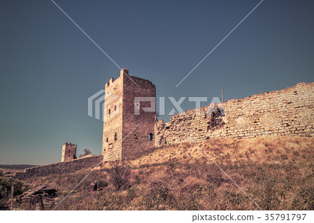 Ancient Genoese fortress in Feodosia, Crimea Ancient Genoese fortress in Feodosia, Crimea 35791797
