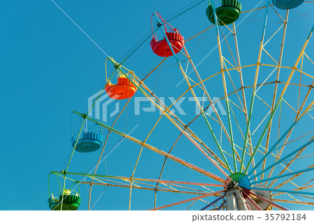 A colourful ferris wheel A colourful ferris wheel 35792184