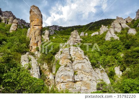 Formations of the Demerdji mountain, Crimea 35792220