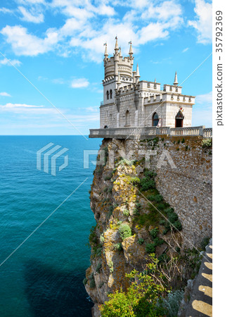 Castle Swallow's Nest on the rock in Crimea 35792369