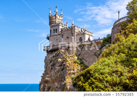 Swallow's Nest castle over the Black Sea in Crimea 35792385