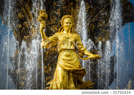 The Fountain of Peoples Friendship in Moscow The Fountain of Peoples Friendship in Moscow 35792834