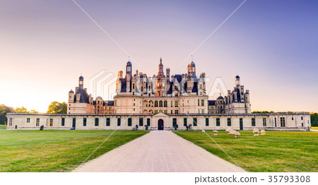 The royal Chateau de Chambord, France 35793308