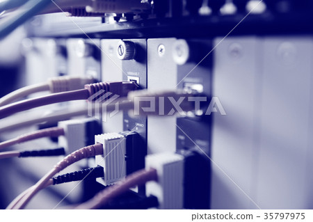 Network connection in blue tone Network connection in blue tone 35797975