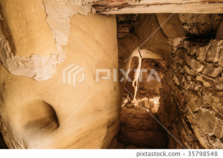 Kakheti Region, Georgia. Cave In Ancient Rock-hewn Kakheti Region, Georgia. Cave In Ancient Rock-hewn 35798548