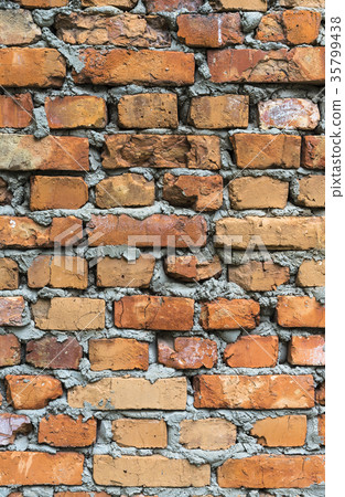 Orange brick wall, background, wallpaper 35799438