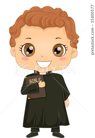 Boy Priest Costume 35800577