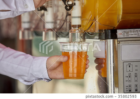 Hand, close-up, drink 35802593