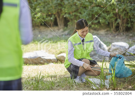 High school student, environmental protection High school student, environmental protection 35802804